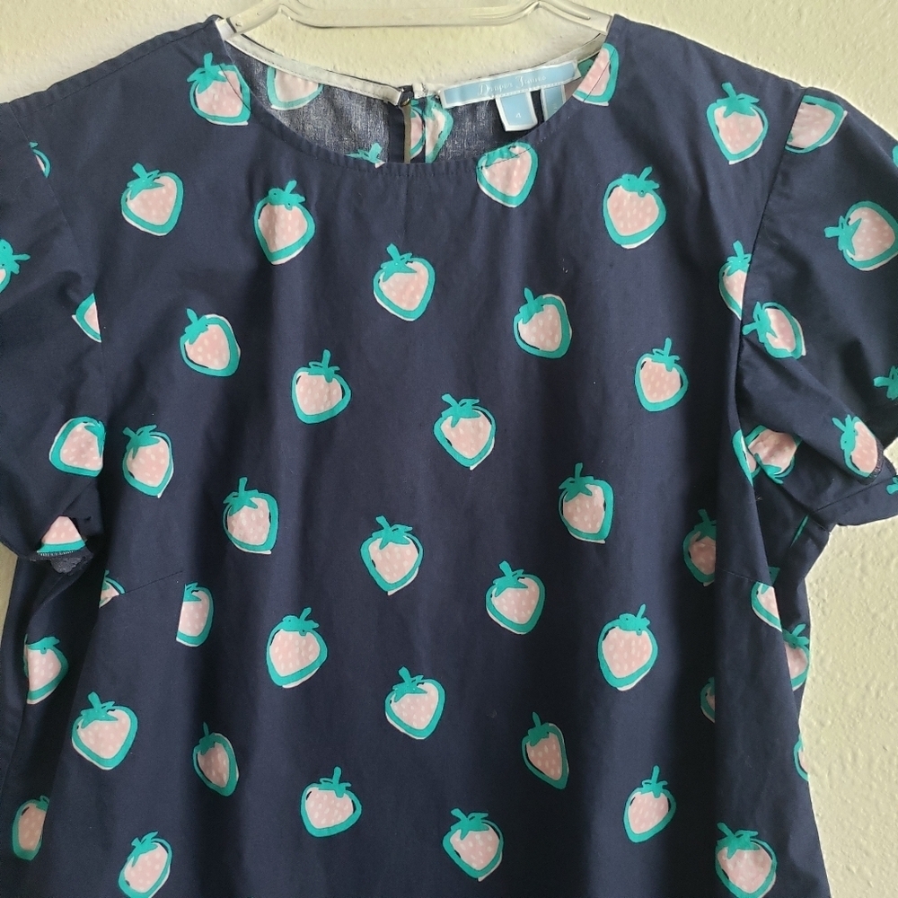 Draper James Strawberry Cloister Blouse - Picture 3 of 9